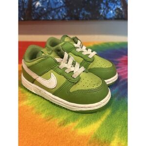 Nike Kids Green and White Sneakers
